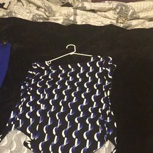 Multi color skirt suit